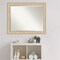 Beveled Bathroom Wall Mirror, Classic Honey Silver Frame